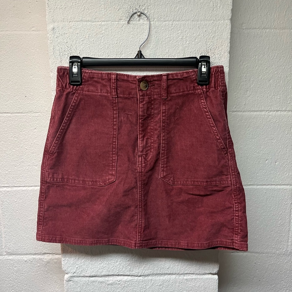 American Eagle Outfitters Rose Corduroy Mini Skirt